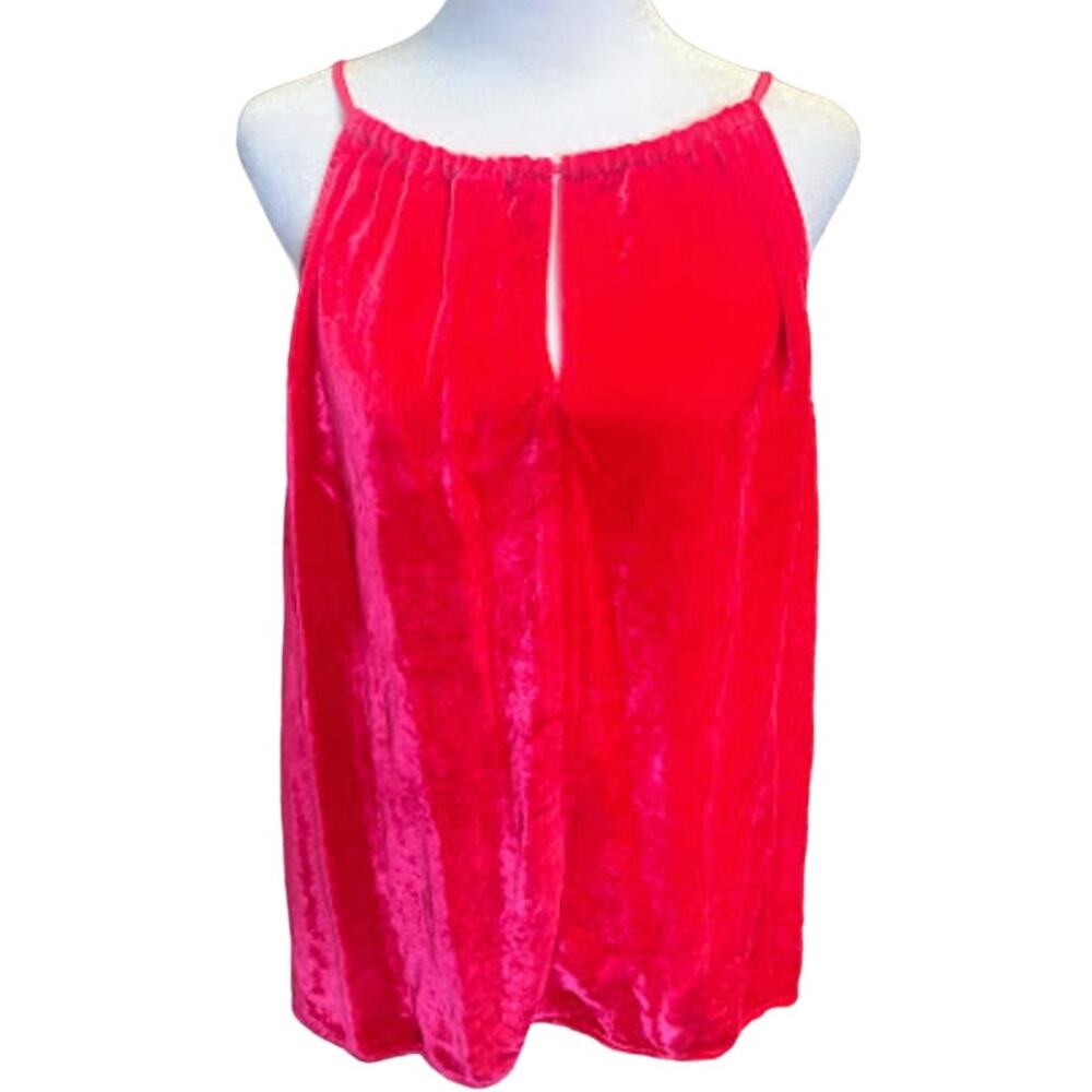 Velvet by Graham and Spencer Pink Silk Blend Halter Style Top Size Large NWT